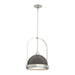 Atlas Small Pendant in Sterling with Oil Rubbed Bronze Accent - 187462-SKT-MULT-85-14 by Hubbardton Forge