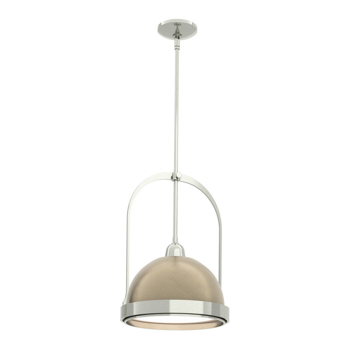 Atlas Small Pendant in Sterling with Soft Gold Accent - 187462-SKT-MULT-85-84 by Hubbardton Forge