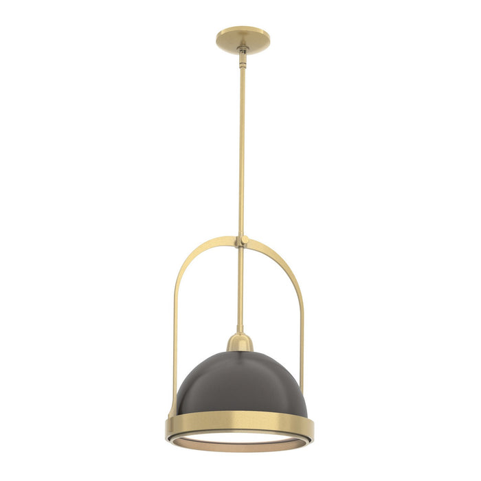 Atlas Small Pendant in Modern Brass with Oil Rubbed Bronze Accent - 187462-SKT-MULT-86-14 by Hubbardton Forge