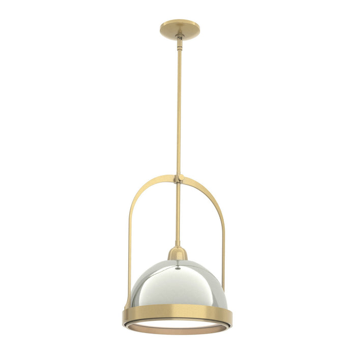 Atlas Small Pendant in Modern Brass with Sterling Accent - 187462-SKT-MULT-86-85 by Hubbardton Forge