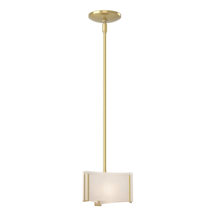 Exos Delta Mini Pendant in Modern Brass - 188100-SKT-MULT-86-BB0156 by Hubbardton Forge