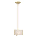 Exos Delta Mini Pendant in Modern Brass - 188100-SKT-MULT-86-BB0156 by Hubbardton Forge