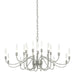 Lisse 20 Arm Chandelier in Sterling - 192043-SKT-85 by Hubbardton Forge