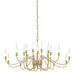 Lisse 20 Arm Chandelier in Modern Brass - 192043-SKT-86 by Hubbardton Forge