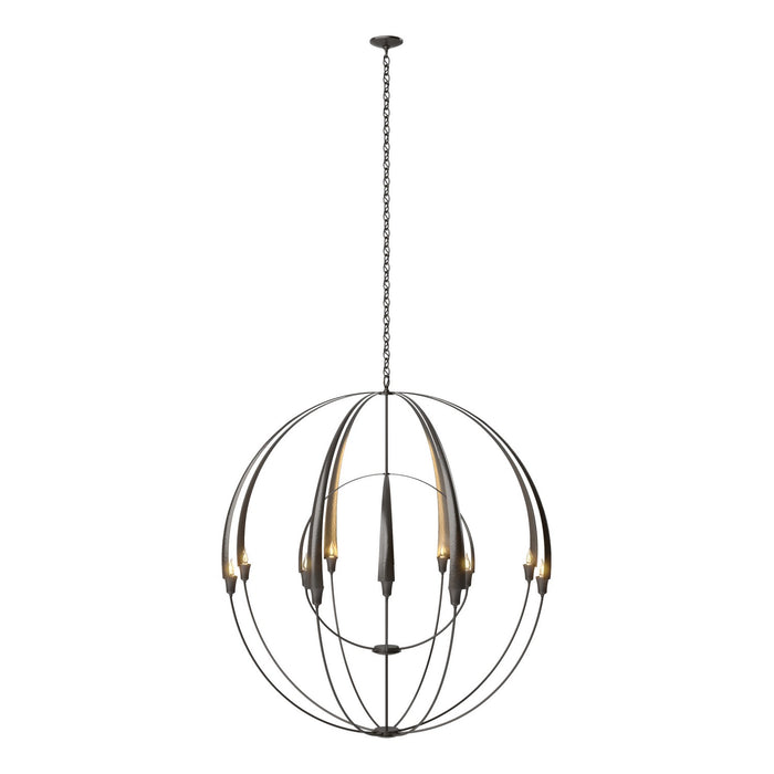 Double Cirque Large Scale Chandelier in Oil Rubbed Bronze - 194248-SKT-14 by Hubbardton Forge