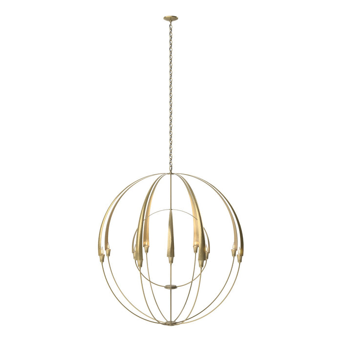 Double Cirque Large Scale Chandelier in Modern Brass - 194248-SKT-86 by Hubbardton Forge