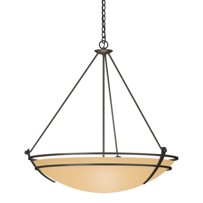 Presidio Tryne Large Scale Pendant in Dark Smoke - 194431-SKT-07-SS0170 by Hubbardton Forge