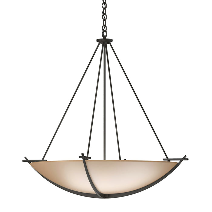 Compass Large Scale Pendant in Dark Smoke - 194531-SKT-07-SS0170 by Hubbardton Forge