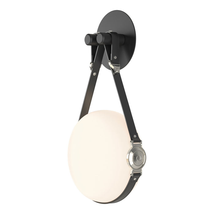 Derby LED Sconce in Black with Polished Nickel Accent - 201030-LED-10-24-LK-NL-GG0672 by Hubbardton Forge