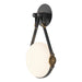 Derby LED Sconce in Black with Antique Brass Accent - 201030-LED-10-27-LK-HF-GG0672 by Hubbardton Forge