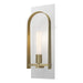 Triomphe 1-Light Sconce in White with Modern Brass Accent - 201070-SKT-02-86-FD0462 by Hubbardton Forge