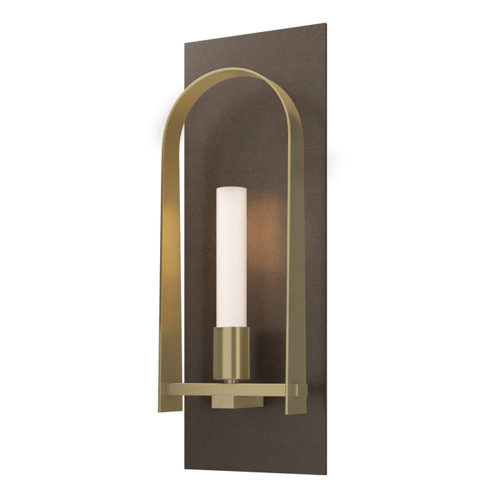 Triomphe 1-Light Sconce in Bronze with Modern Brass Accent - 201070-SKT-05-86-FD0462 by Hubbardton Forge