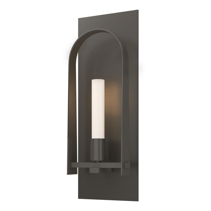 Triomphe 1-Light Sconce in Dark Smoke with Dark Smoke Accent - 201070-SKT-07-07-FD0462 by Hubbardton Forge