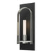 Triomphe 1-Light Sconce in Black with Sterling Accent - 201070-SKT-10-85-FD0462 by Hubbardton Forge