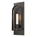 Triomphe 1-Light Sconce in Oil Rubbed Bronze with Oil Rubbed Bronze Accent - 201070-SKT-14-14-FD0462 by Hubbardton Forge