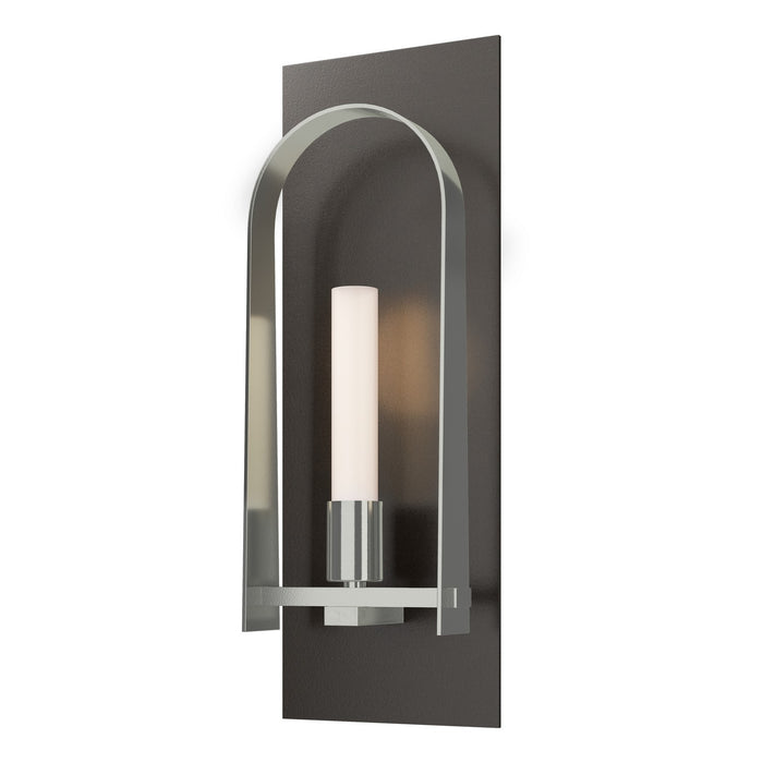 Triomphe 1-Light Sconce in Oil Rubbed Bronze with Sterling Accent - 201070-SKT-14-85-FD0462 by Hubbardton Forge