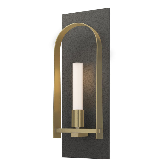 Triomphe 1-Light Sconce in Natural Iron with Modern Brass Accent - 201070-SKT-20-86-FD0462 by Hubbardton Forge