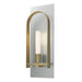 Triomphe 1-Light Sconce in Vintage Platinum with Modern Brass Accent - 201070-SKT-82-86-FD0462 by Hubbardton Forge