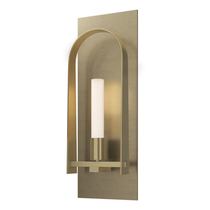 Triomphe 1-Light Sconce in Soft Gold with Modern Brass Accent - 201070-SKT-84-86-FD0462 by Hubbardton Forge