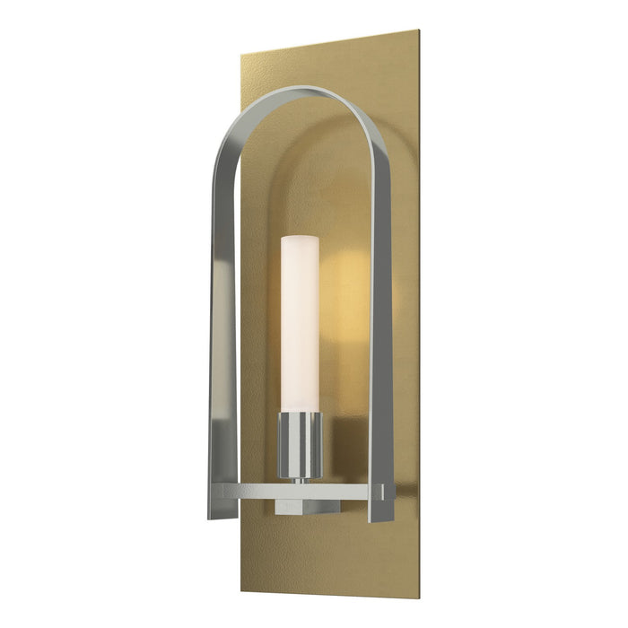 Triomphe 1-Light Sconce in Modern Brass with Sterling Accent - 201070-SKT-86-85-FD0462 by Hubbardton Forge