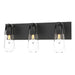 Eos 3-Light Bath Sconce in Black - 201332-SKT-10-ZM0718 by Hubbardton Forge