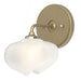 Ume 1-Light Curved Arm Bath Sconce in Soft Gold with Soft Gold Accent - 201340-SKT-84-84-FD0710 by Hubbardton Forge