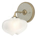 Ume 1-Light Curved Arm Bath Sconce in Soft Gold with Sterling Accent - 201340-SKT-84-85-FD0710 by Hubbardton Forge