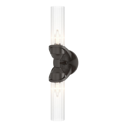 Bow 2-Light Bath Sconce in Oil Rubbed Bronze - 201346-SKT-14-ZM0634 by Hubbardton Forge