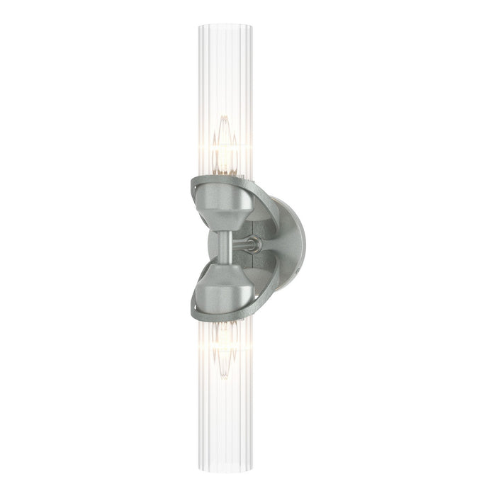 Bow 2-Light Bath Sconce in Vintage Platinum - 201346-SKT-82-ZM0634 by Hubbardton Forge