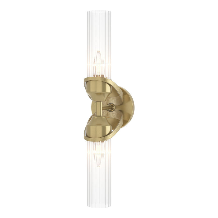 Bow 2-Light Bath Sconce in Modern Brass - 201346-SKT-86-ZM0634 by Hubbardton Forge