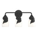 Lapas 3-Light Bath Sconce in Black - 201352-SKT-10-GG0330 by Hubbardton Forge