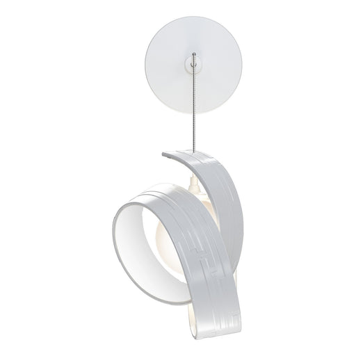 Riza Low Voltage Sconce in White - 201353-SKT-02-GG0711 by Hubbardton Forge