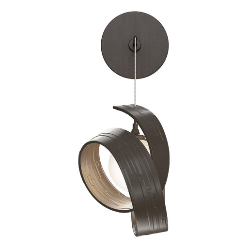 Riza Low Voltage Sconce in Bronze - 201353-SKT-05-GG0711 by Hubbardton Forge