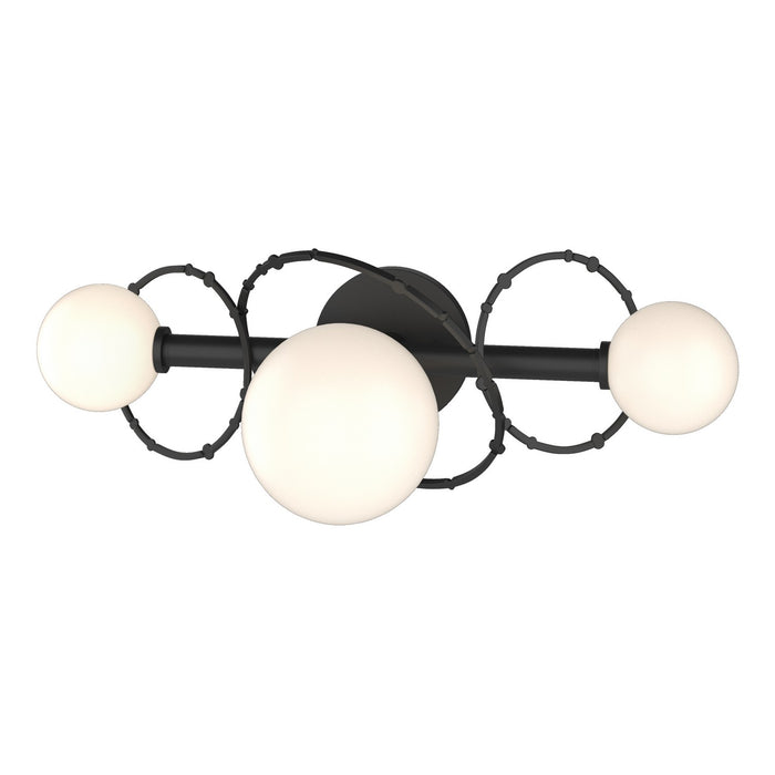 Olympus 3-Light Bath Sconce in Black - 201360-SKT-10-GG0712 by Hubbardton Forge