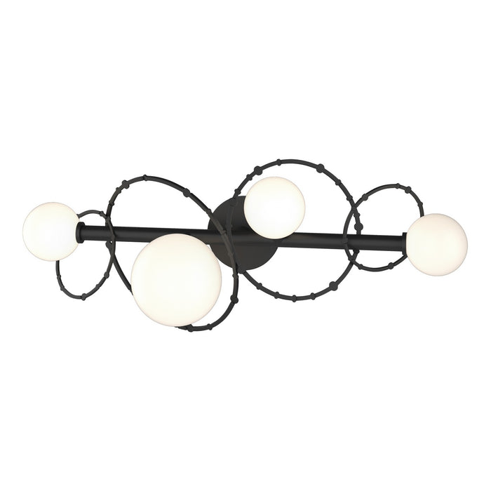 Olympus 4-Light Bath Sconce in Black - 201361-SKT-10-GG0712 by Hubbardton Forge