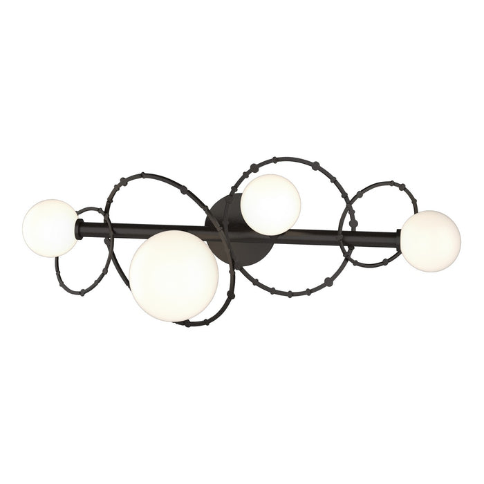 Olympus 4-Light Bath Sconce in Oil Rubbed Bronze - 201361-SKT-14-GG0712 by Hubbardton Forge