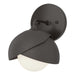 Brooklyn 1-Light Double Shade Bath Sconce in Oil Rubbed Bronze with Oil Rubbed Bronze Accent - 201374-SKT-14-14-GG0711 by Hubbardton Forge