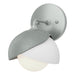 Brooklyn 1-Light Double Shade Bath Sconce in Vintage Platinum with White Accent - 201374-SKT-82-02-GG0711 by Hubbardton Forge