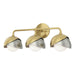 Brooklyn 3-Light Double Shade Bath Sconce in Modern Brass with Sterling Accent - 201375-SKT-86-85-GG0711 by Hubbardton Forge