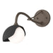 Brooklyn 1-Light Single Shade Long-Arm Sconce in Bronze with Black Accent - 201376-SKT-05-10-GG0711 by Hubbardton Forge