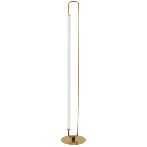 FYA-5932LEDF-AGB - Freya LED Floor Lamp in Aged Brass by Dainolite