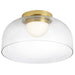 NAD-1210LEDFH-AGB - Nadine LED Flush Mount in Clear by Dainolite