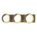 Brooklyn 3-Light Straight Double Shade Bath Sconce in Modern Brass with Black Accent - 201378-SKT-86-10-GG0711 by Hubbardton Forge