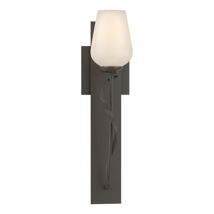 Flora Sconce in Dark Smoke - 203030-SKT-07-GG0303 by Hubbardton Forge