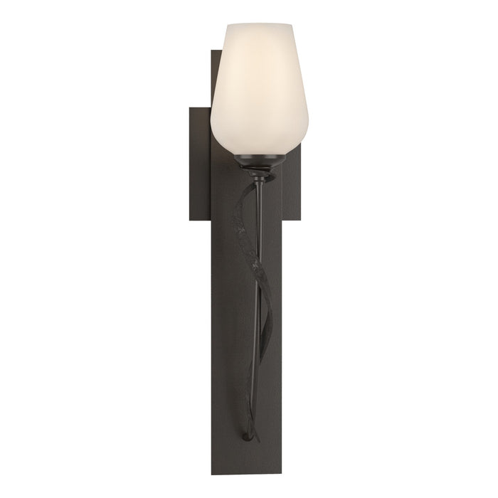 Flora Sconce in Oil Rubbed Bronze - 203030-SKT-14-GG0303 by Hubbardton Forge