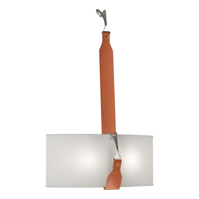 Saratoga Sconce in Black with Polished Nickel Accent - 204070-SKT-10-24-LC-SF1613 by Hubbardton Forge