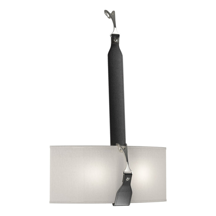 Saratoga Sconce in Black with Polished Nickel Accent - 204070-SKT-10-24-LK-SE1613 by Hubbardton Forge