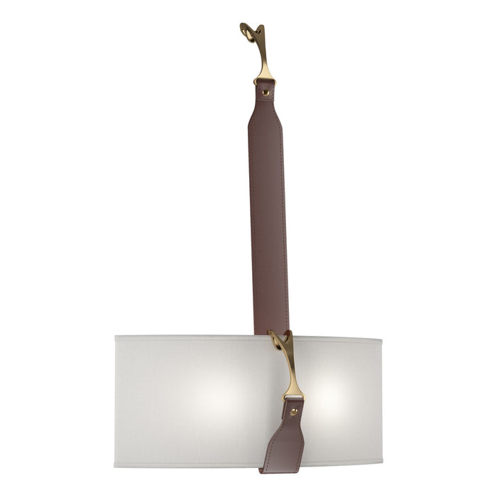 Saratoga Sconce in Black with Antique Brass Accent - 204070-SKT-10-27-LB-SF1613 by Hubbardton Forge