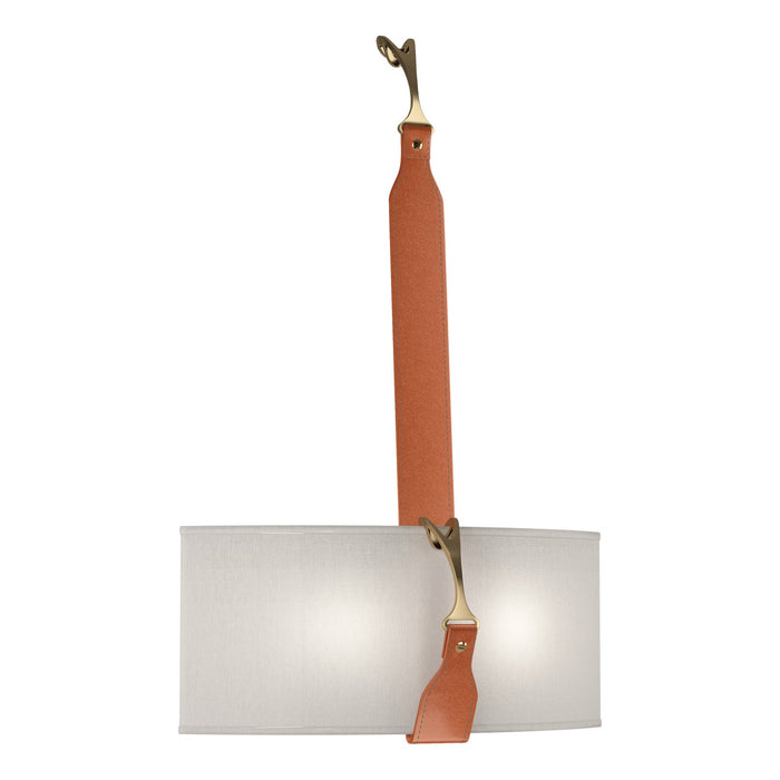 Saratoga Sconce in Black with Antique Brass Accent - 204070-SKT-10-27-LC-SE1613 by Hubbardton Forge