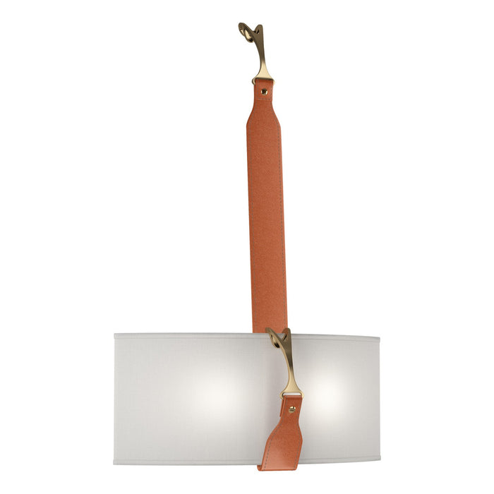 Saratoga Sconce in Black with Antique Brass Accent - 204070-SKT-10-27-LC-SF1613 by Hubbardton Forge